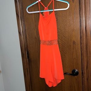 Orange short/romper